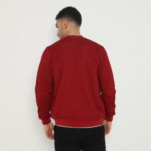 d&f Jaket Bomber pria - Maroon