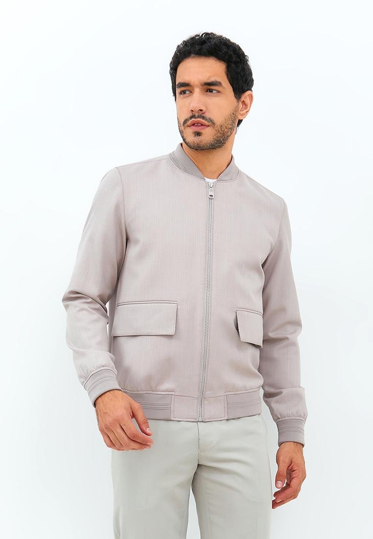 Jobb Wallace Jacket Pria Slim Fit Beige - Image 2