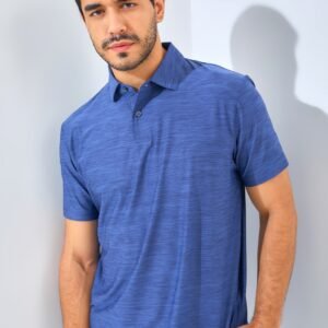 Jack Nicklaus Catania Premium Tonal Two Color Solid Polo Classic Navy