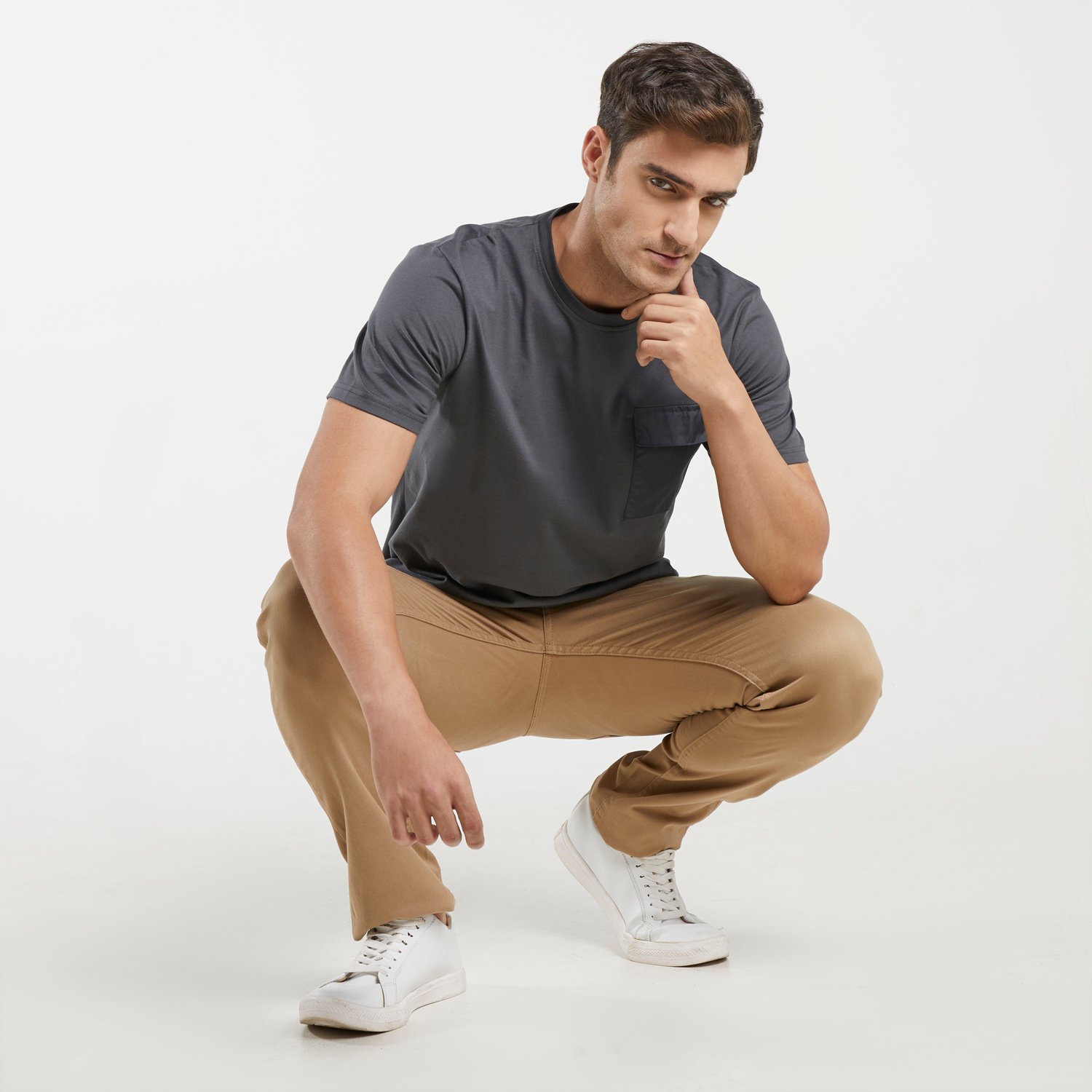 d&f x Izzue Celana jeans - Khaki - Image 4
