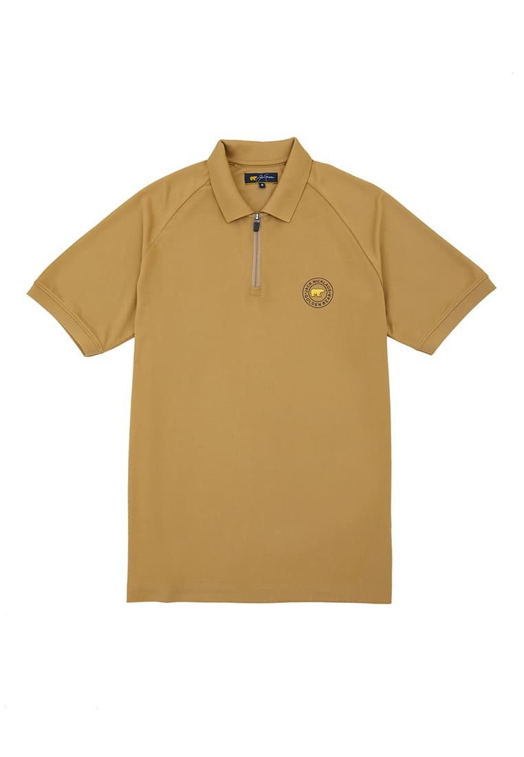 Jack Nicklaus Ferris Polo Shirt Pria Slim Fit Khaki - Image 7