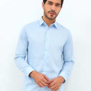 Jobb Calvington Kemeja Pria Lengan Panjang Slim Fit Light Blue
