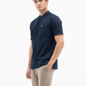 Jack Nicklaus Prestigio Kemeja Pria Lengan Pendek Slim Fit Navy