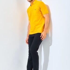 Jack Nicklaus Gallant Polo Shirt Pria Regular Fit Mustard