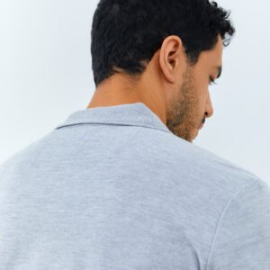 Jobb Galvin Polo Shirt Pria Lengan Pendek Slim Fit Light Grey