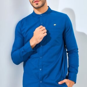 Jack Nicklaus Magnifica Kemeja Pria Lengan Panjang Slim Fit Dark Turquoise