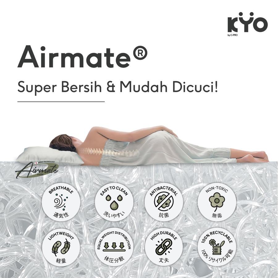 KYO Knot Your Ordinary Airmate Topper Mattress / Alas Kasur / Pelapis Kasur / Pelindung Kasur / Matras Kasur - Image 2