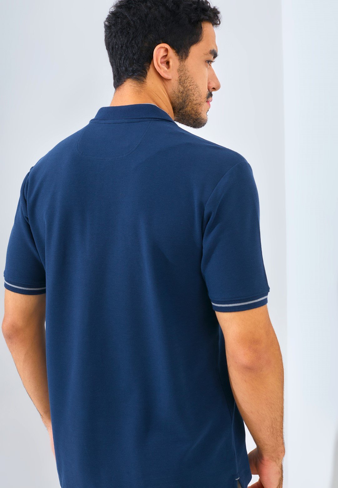 Jack Nicklaus Opera Polo Shirt Pria Regular Fit Navy - Image 3