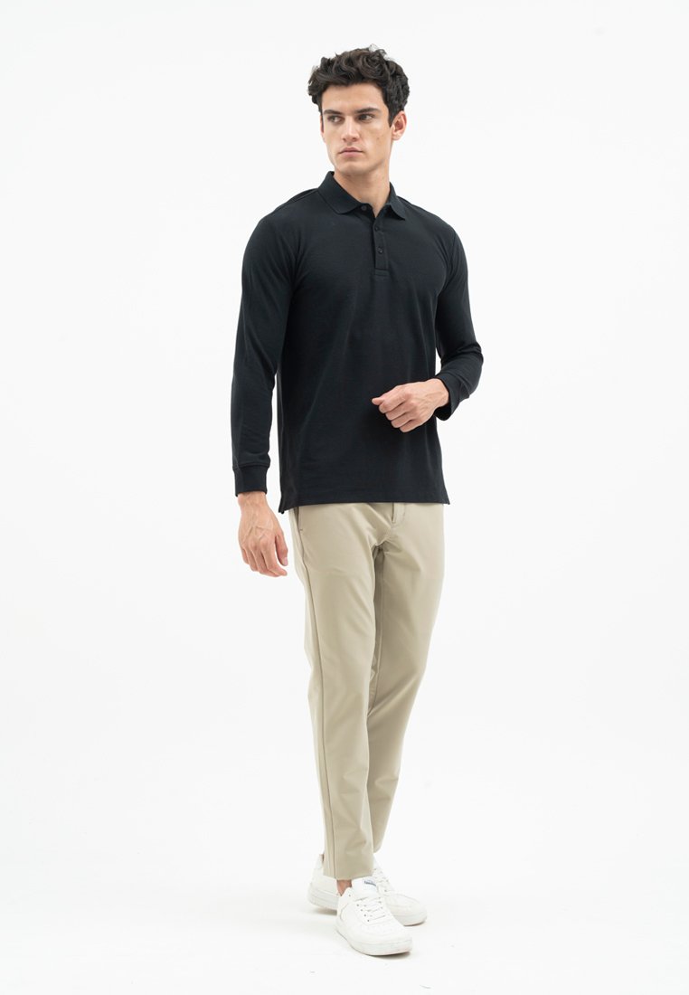 Jack Nicklaus Mezzo Polo Shirt Pria Regular Fit Black - Image 6