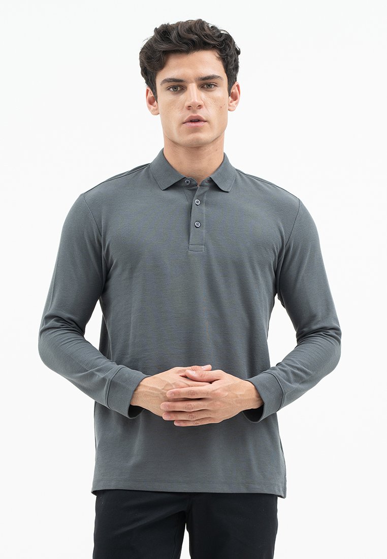 Jack Nicklaus Mezzo Polo Shirt Pria Regular Fit Monument Iron Gate