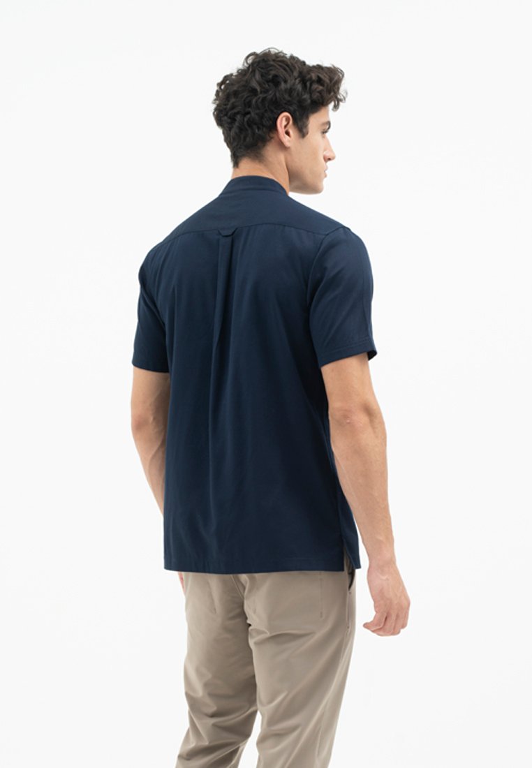 Jack Nicklaus Prestigio Kemeja Pria Lengan Pendek Slim Fit Navy - Image 3