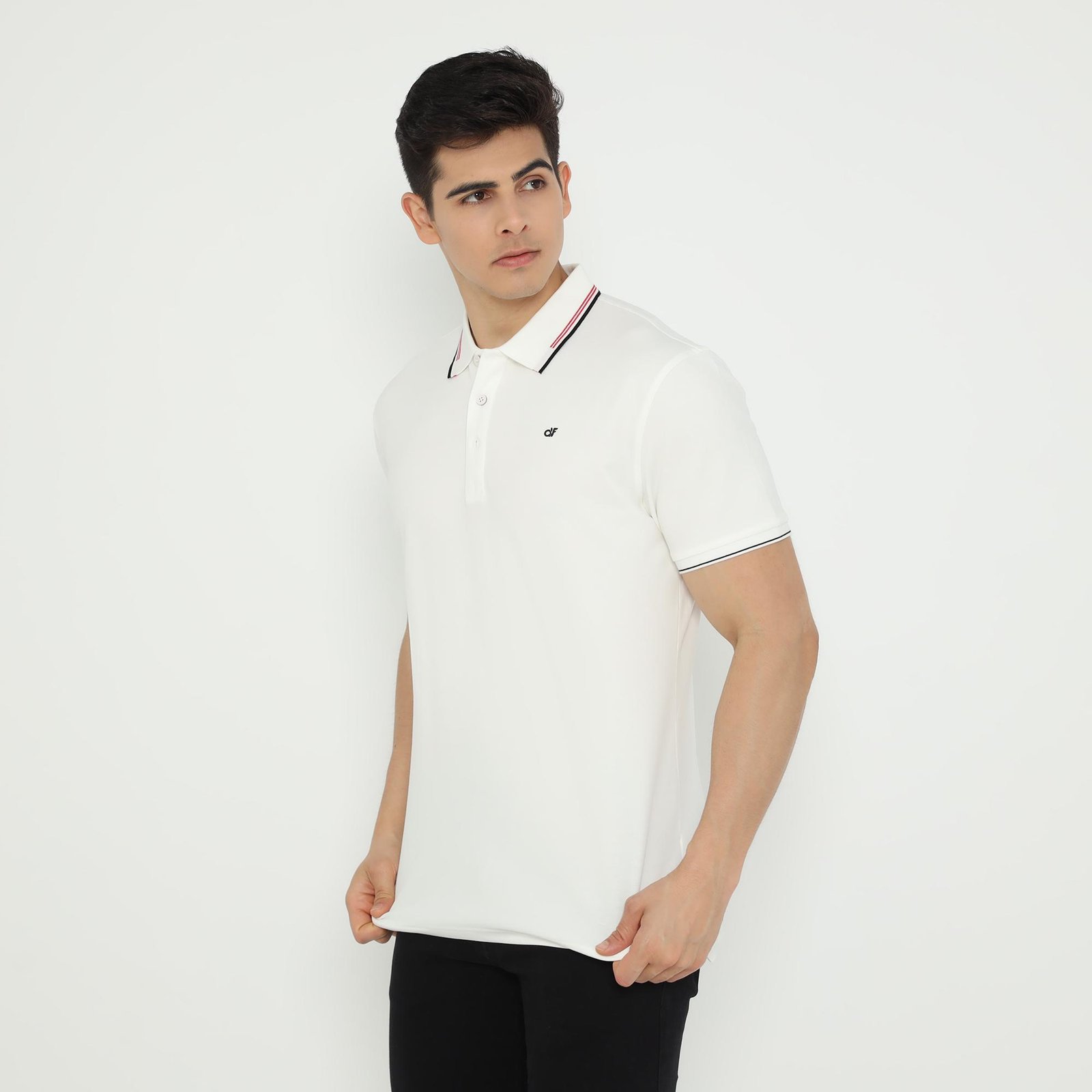 d&f Polo shirt basic - Putih - Image 2