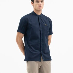 Jack Nicklaus Prestigio Kemeja Pria Lengan Pendek Slim Fit Navy