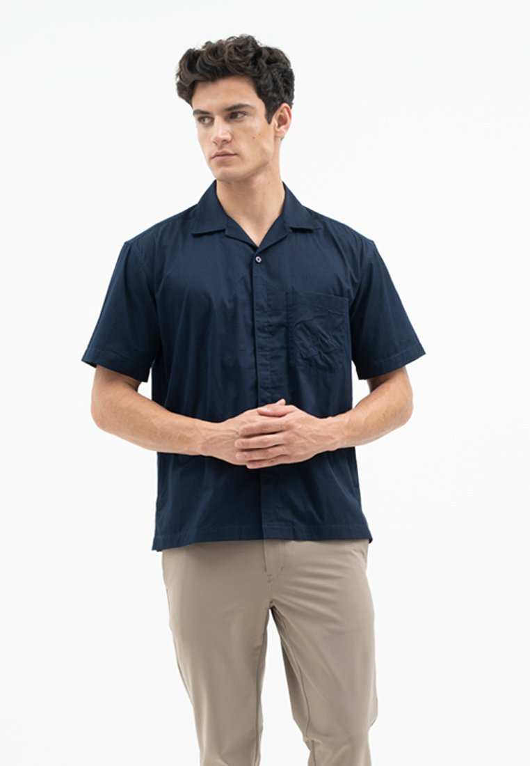 Jack Nicklaus Prodigy Kemeja Pria Lengan Pendek Regular Fit Navy