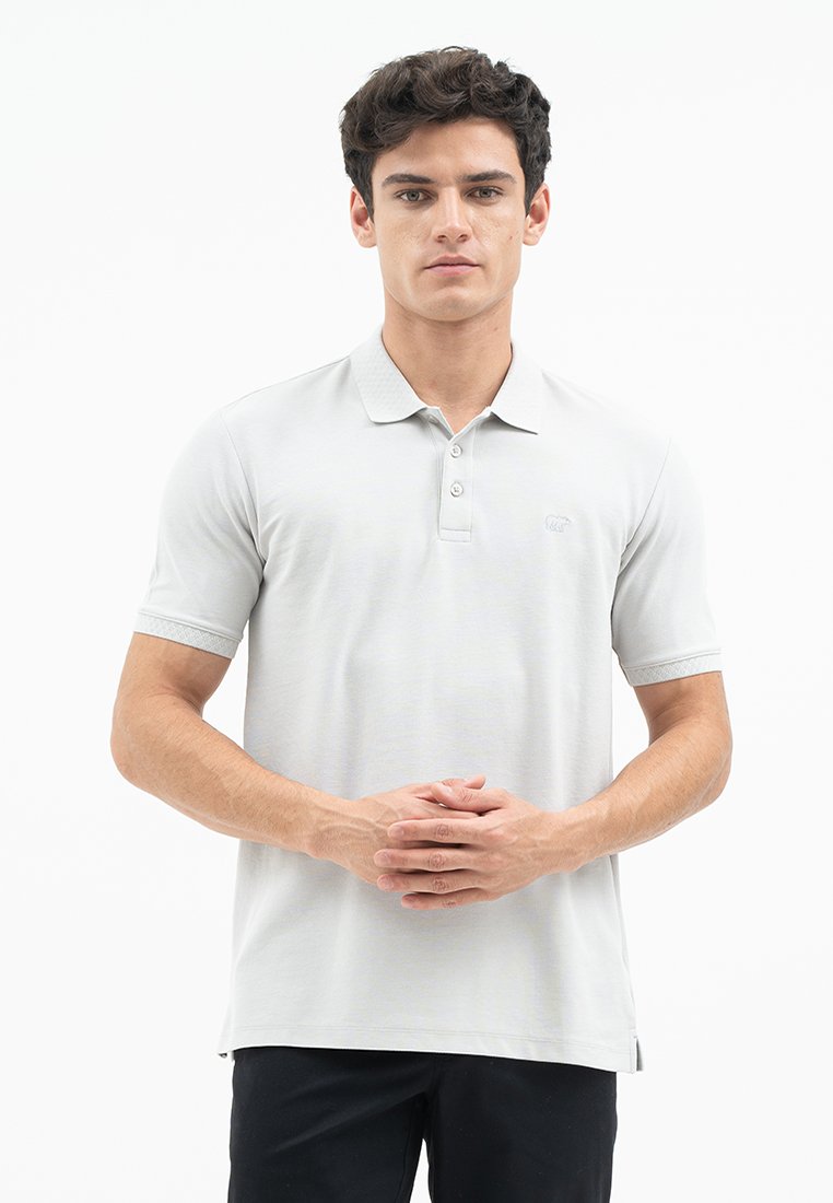Jack Nicklaus Alpha Polo Shirt Pria Regular Fit Light Grey