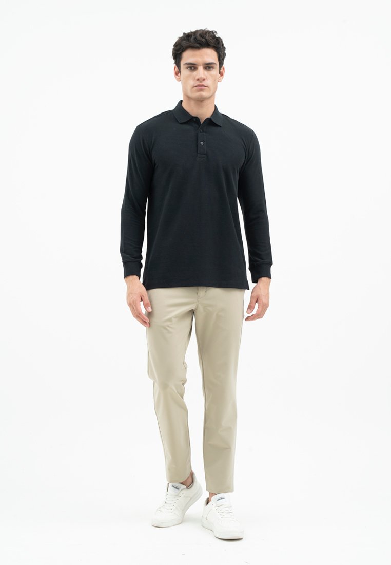 Jack Nicklaus Mezzo Polo Shirt Pria Regular Fit Black - Image 5
