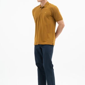 Jack Nicklaus Alpha Polo Shirt Pria Regular Fit Tapenade Brown