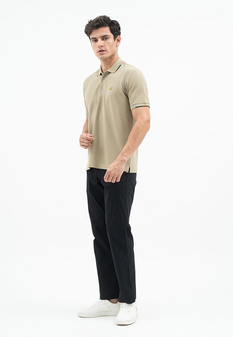 Jack Nicklaus Echo Polo Shirt Pria Regular Fit Sponge Khaki - Image 6