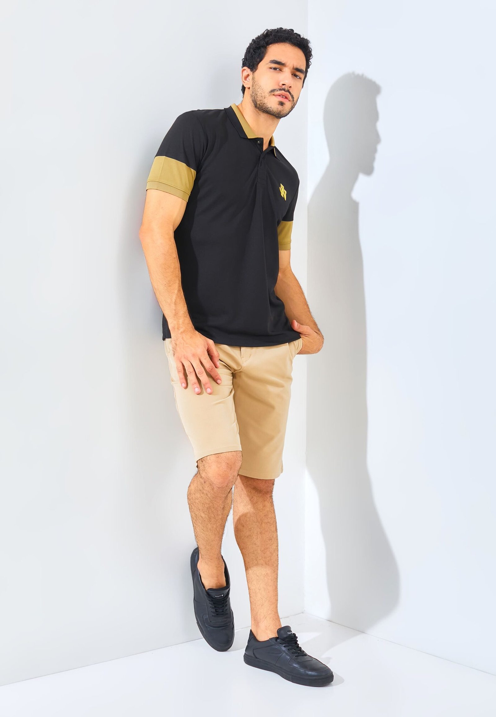 Jack Nicklaus Clark Polo Shirt Pria Slim Fit Hitam - Image 6