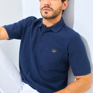 Jack Nicklaus Gallant Polo Shirt Pria Regular Fit Navy
