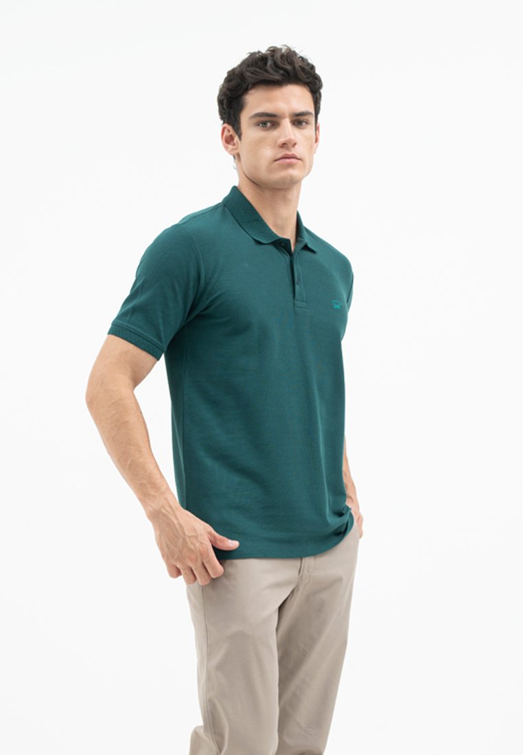 Jack Nicklaus Alpha Polo Shirt Pria Regular Fit Panderosa Green - Image 2