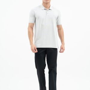 Jack Nicklaus Alpha Polo Shirt Pria Regular Fit Light Grey