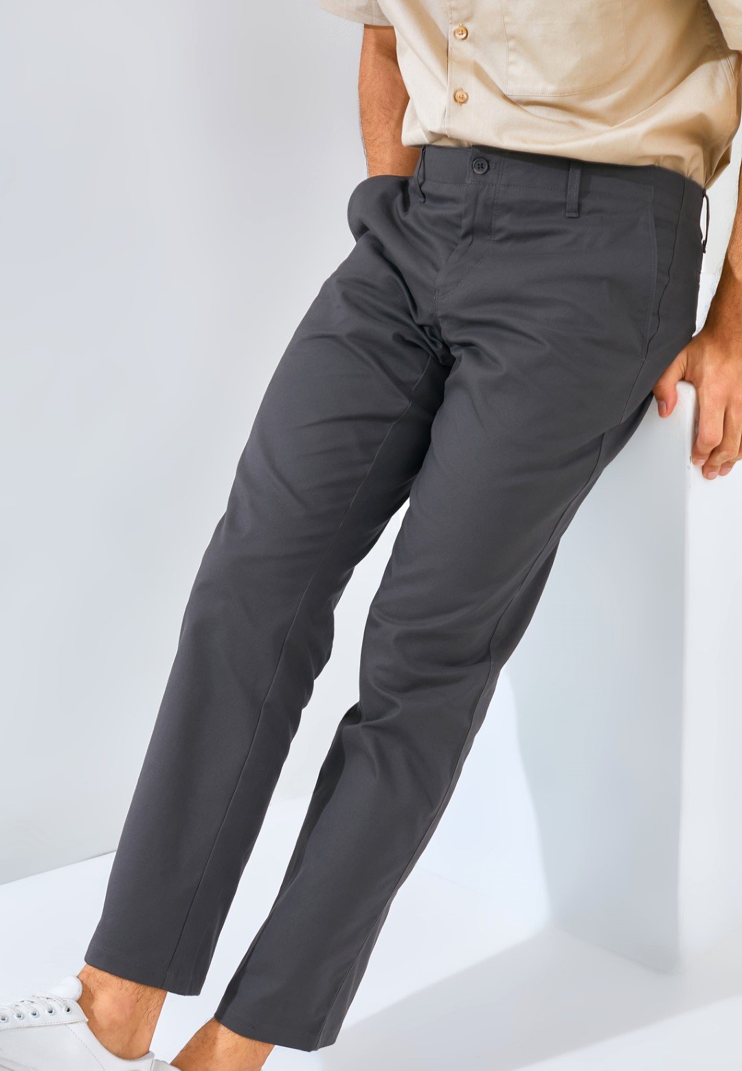 Jack Nicklaus Noble Haven Celana Panjang Pria Regular Fit Charcoal - Image 6