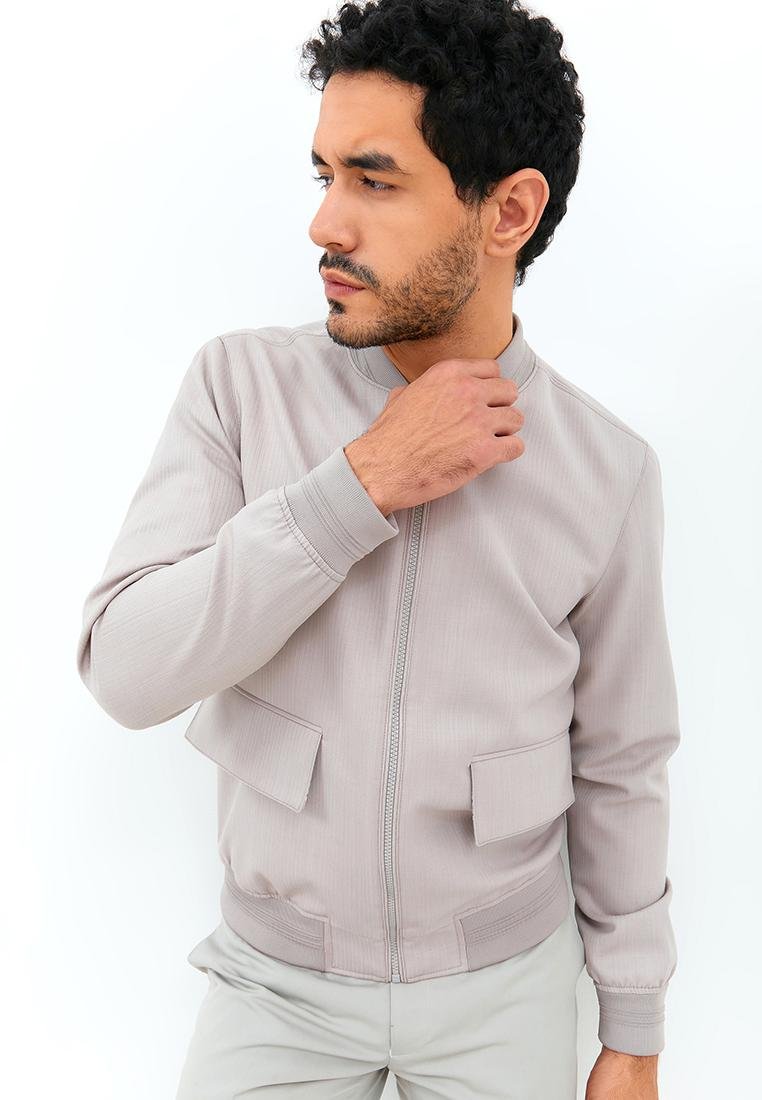 Jobb Wallace Jacket Pria Slim Fit Beige - Image 9