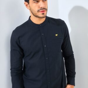 Jack Nicklaus Magnifica Kemeja Pria Lengan Panjang Slim Fit Black