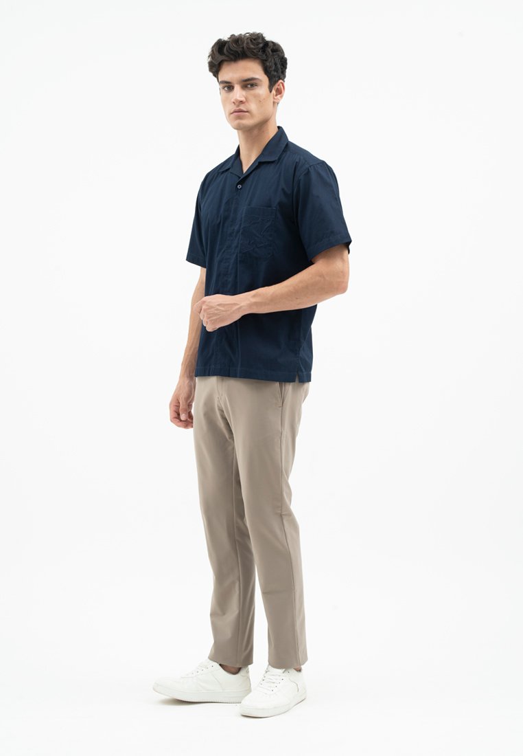 Jack Nicklaus Prodigy Kemeja Pria Lengan Pendek Regular Fit Navy - Image 5