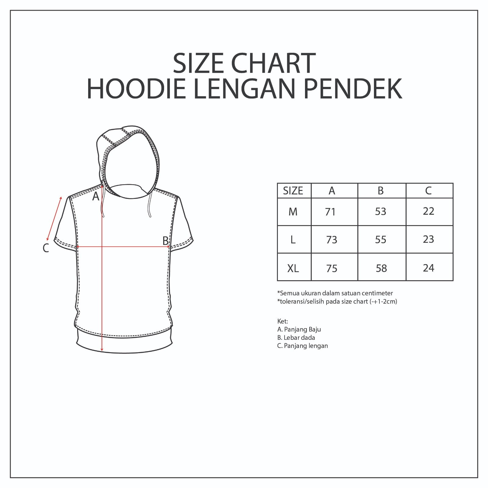 d&f Sweatshirt Hoodie Lengan Pendek Urban - Grey - Image 6