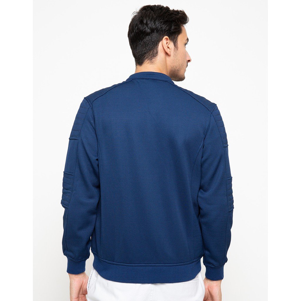 d&f Jaket pria bomber casual - Navy - Image 8