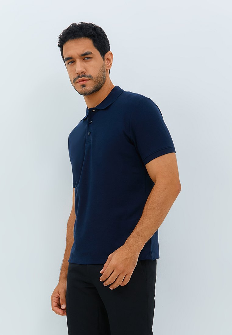 Jobb Galvin Polo Shirt Pria Lengan Pendek Slim Fit Navy - Image 2