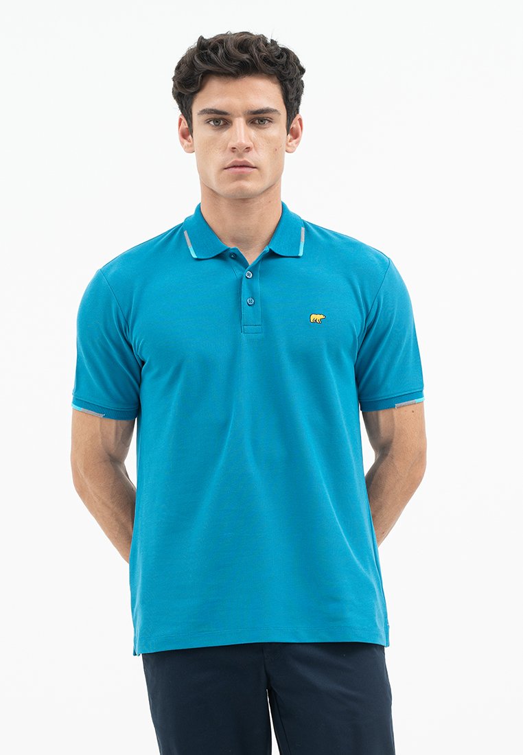 Jack Nicklaus Echo Polo Shirt Pria Regular Fit Turkish Tile