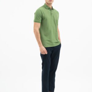 Jack Nicklaus Jazz Polo Shirt Pria Regular Fit Kale Green