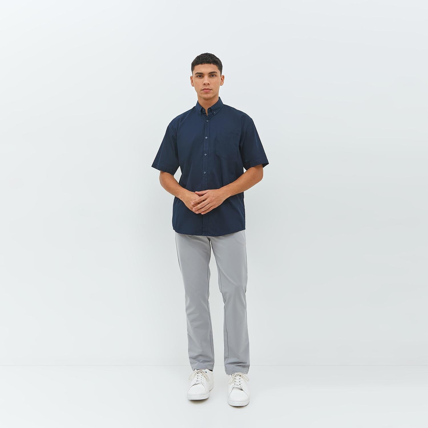 Jobb Vernon Kemeja Pria Lengan Pendek Regular Fit Navy - Image 11