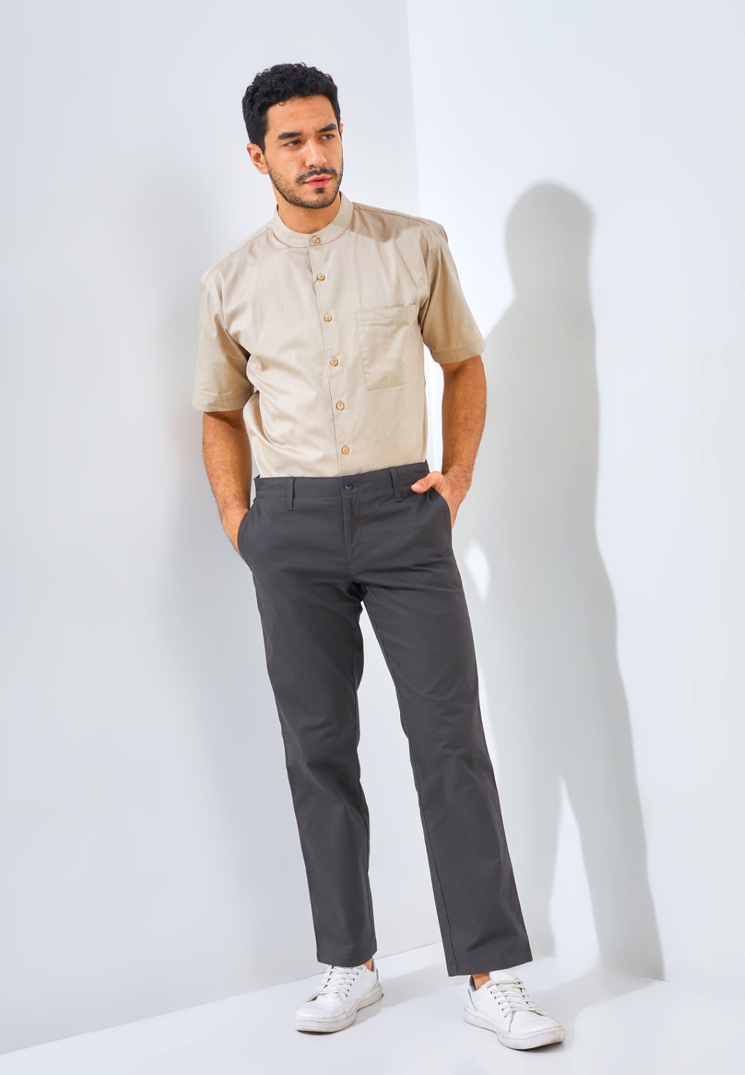Jack Nicklaus Noble Haven Celana Panjang Pria Regular Fit Charcoal - Image 4