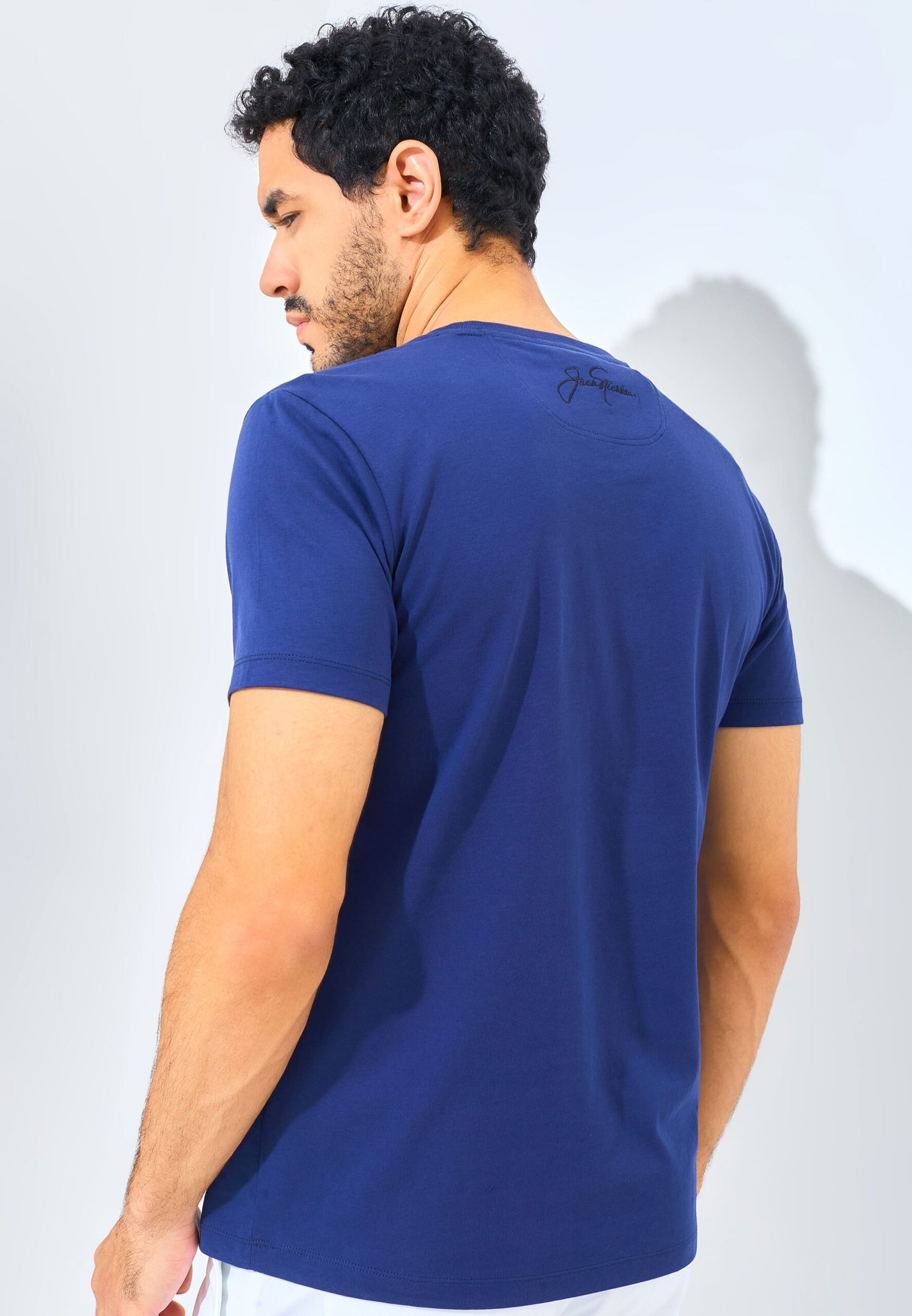 Jack Nicklaus Tuscan T-Shirt Slim Fit Sodalite Blue - Image 3