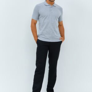 Jobb Galvin Polo Shirt Pria Lengan Pendek Slim Fit Light Grey