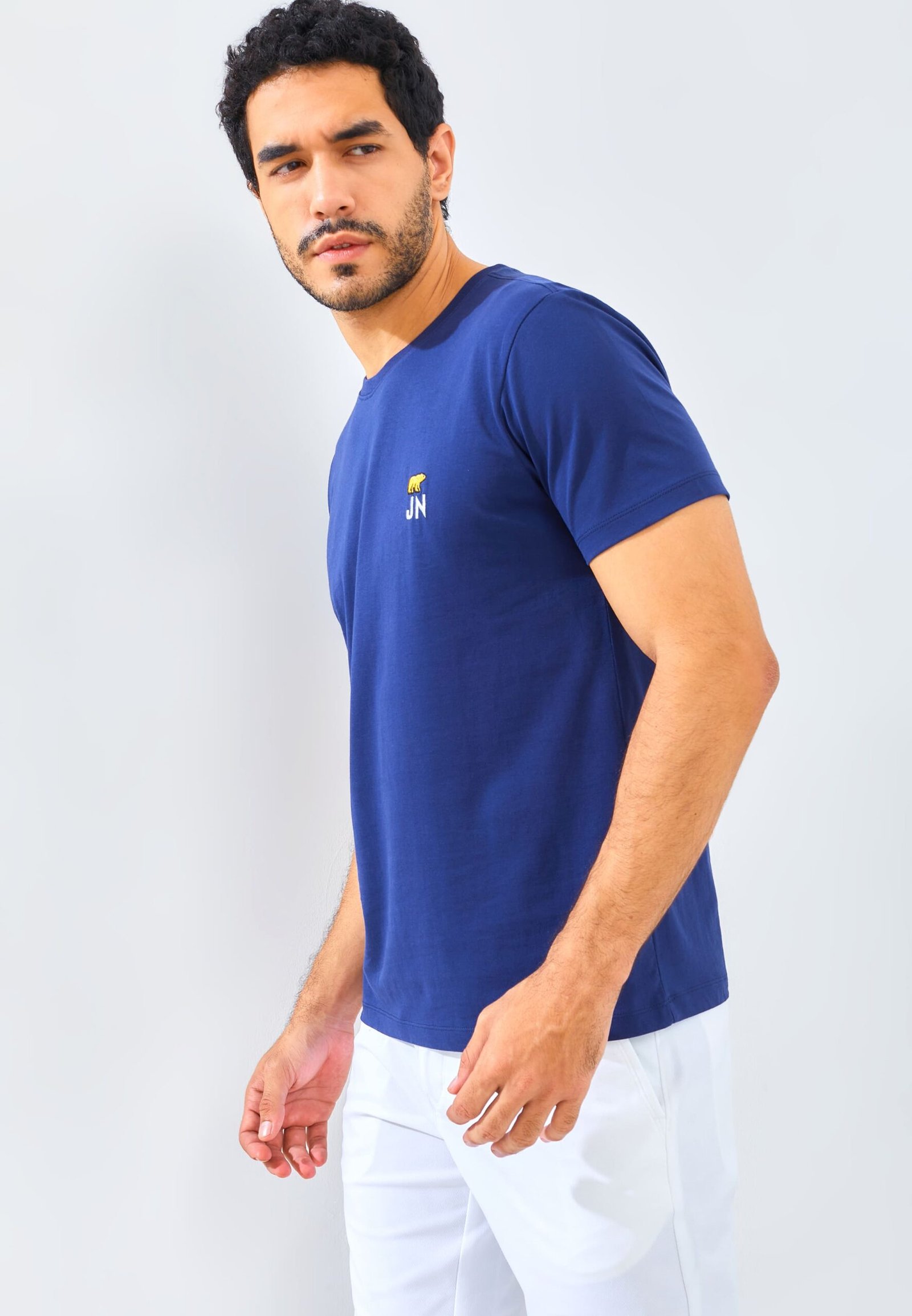 Jack Nicklaus Tuscan T-Shirt Slim Fit Sodalite Blue - Image 2
