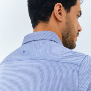 Jobb Pearsall Kemeja Pria Lengan Pendek Slim Fit Navy