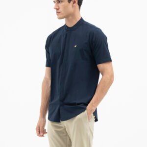 Jack Nicklaus Fortunato Kemeja Pria Lengan Pendek Slim Fit Navy