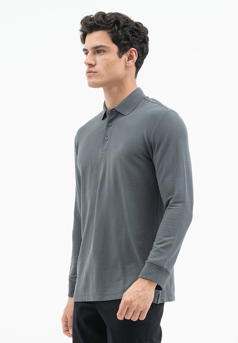 Jack Nicklaus Mezzo Polo Shirt Pria Regular Fit Monument Iron Gate - Image 2