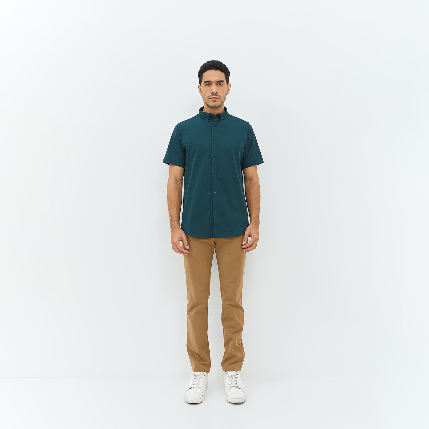 Jobb Elton Kemeja Pria Lengan Pendek Slim Fit Hijau - Image 6