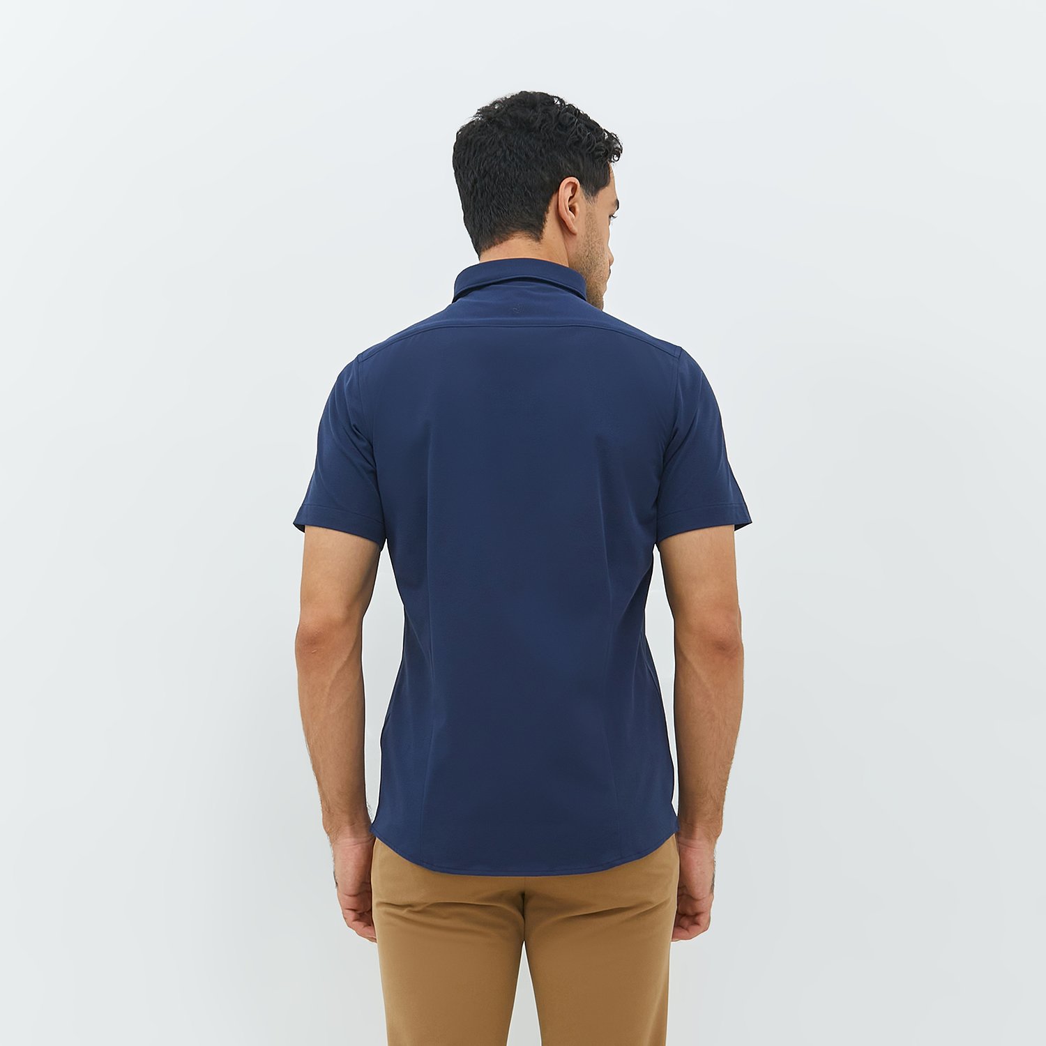 Jobb Elton Kemeja Pria Lengan Pendek Slim Fit Navy - Image 4
