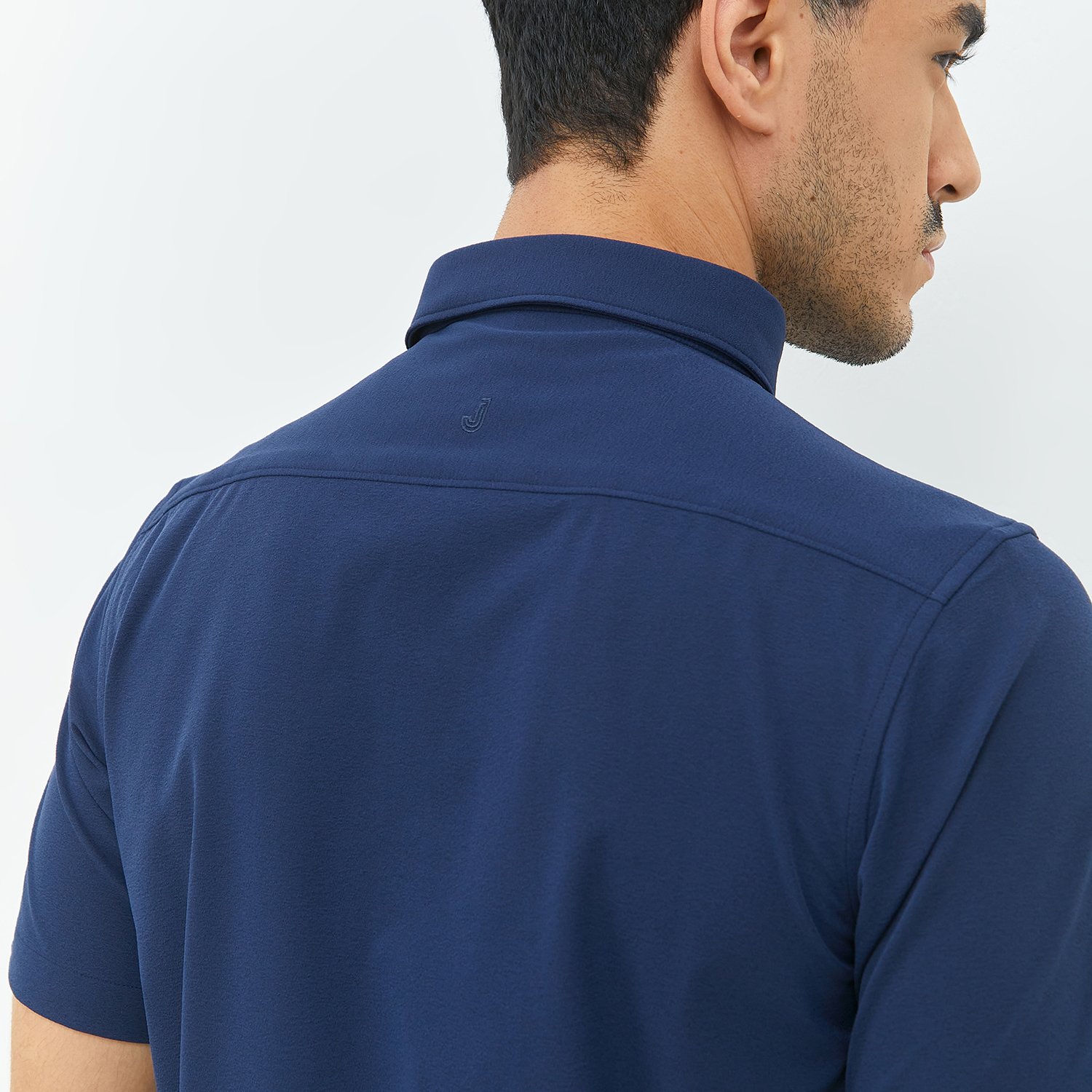 Jobb Elton Kemeja Pria Lengan Pendek Slim Fit Navy - Image 5