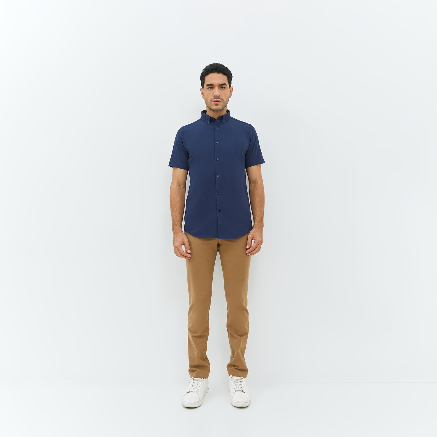 Jobb Elton Kemeja Pria Lengan Pendek Slim Fit Navy - Image 6