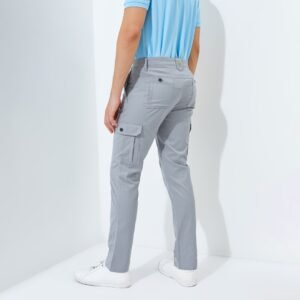 Jack Nicklaus Jaguar Celana Panjang Pria Slim Fit Light Grey