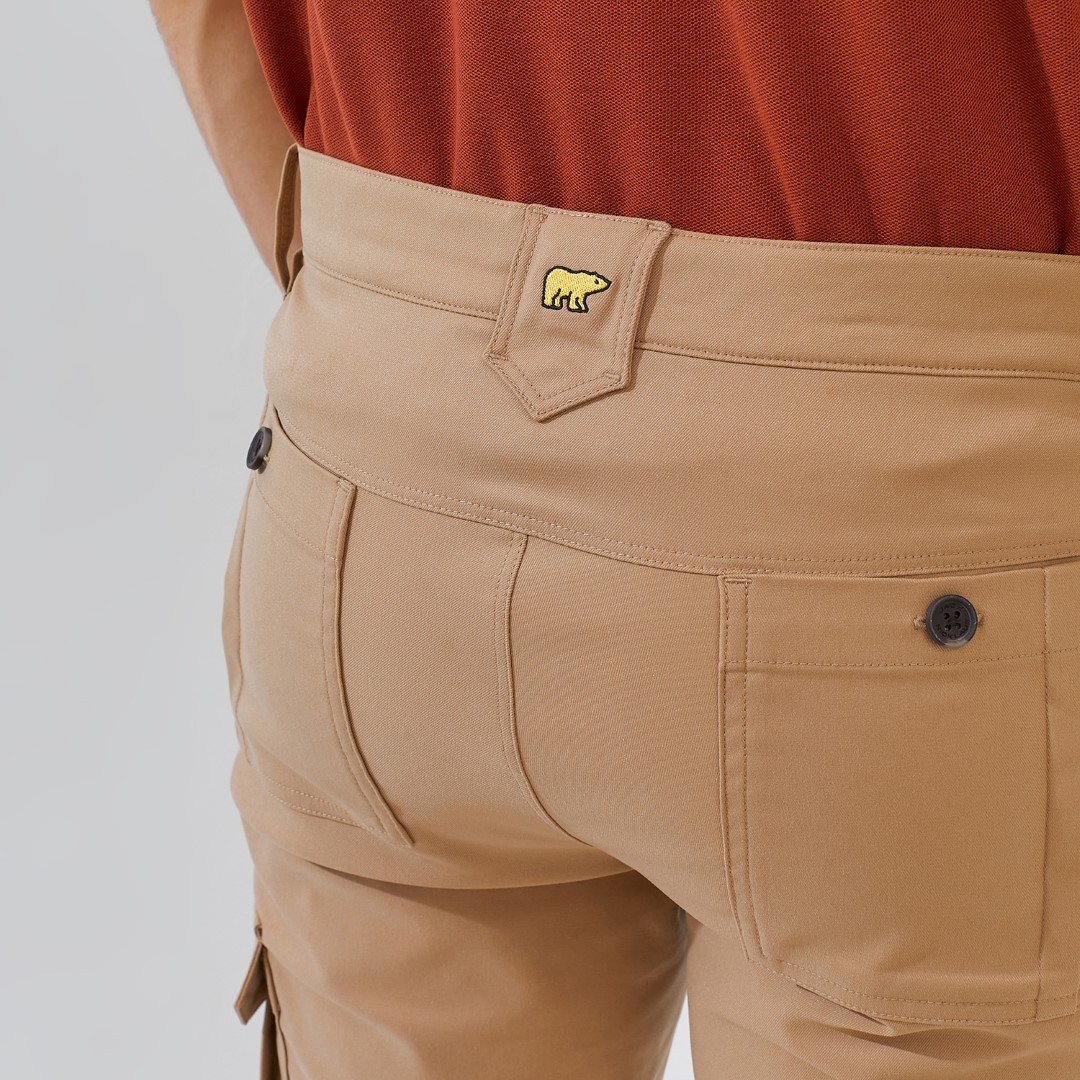 Jack Nicklaus Jaguar Celana Panjang Pria Slim Fit Khaki - Image 4