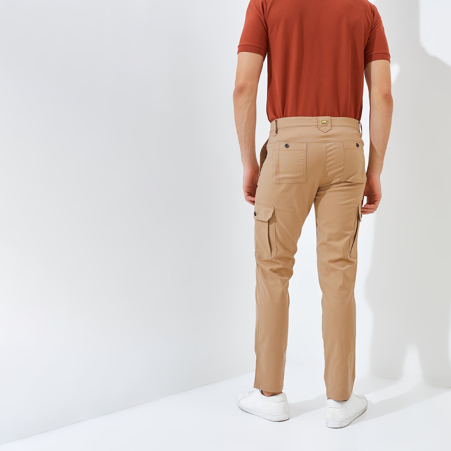 Jack Nicklaus Jaguar Celana Panjang Pria Slim Fit Khaki - Image 3
